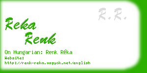 reka renk business card