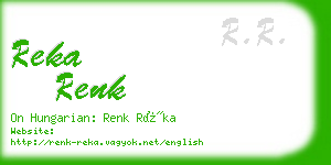 reka renk business card